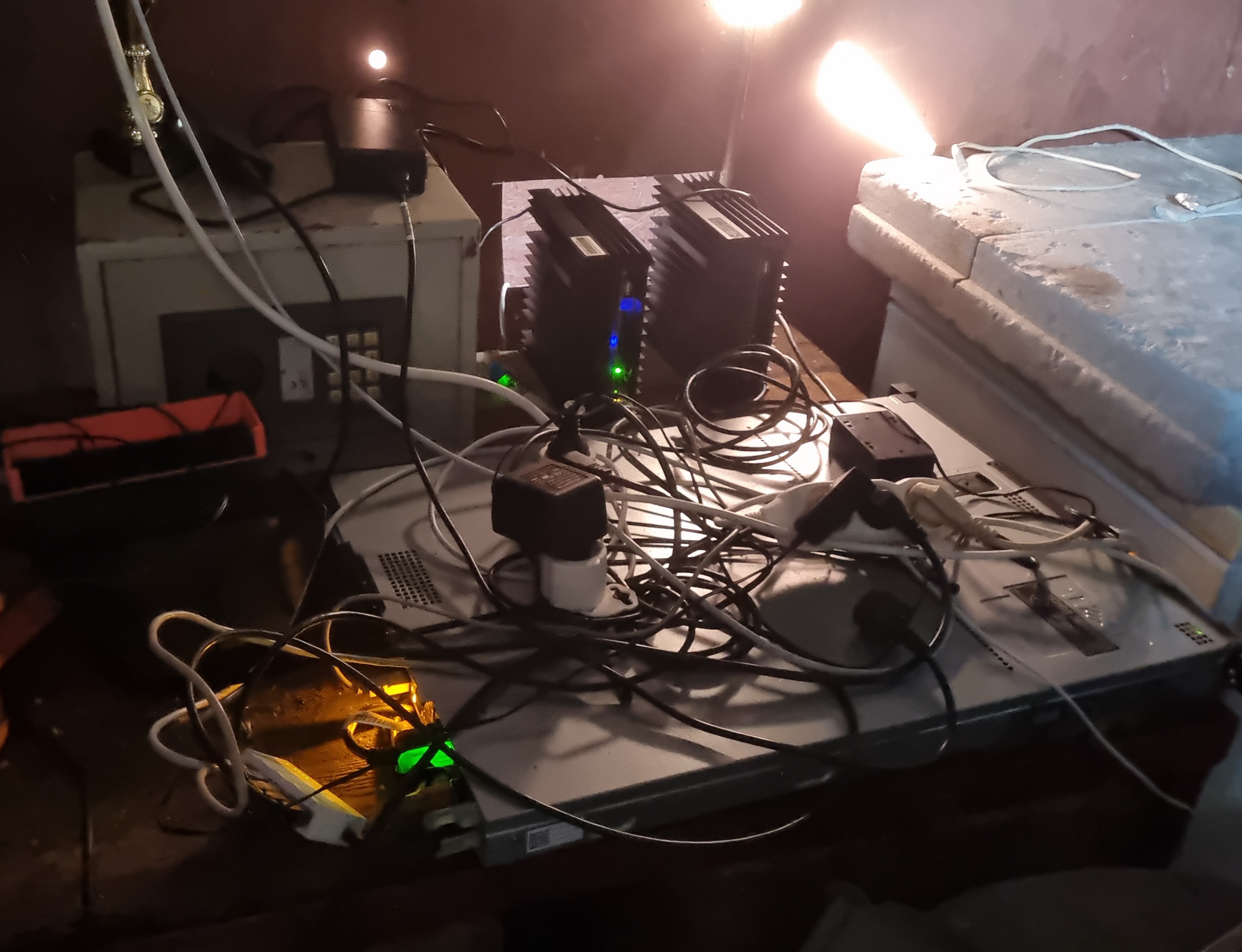 Real setup with KS0 miners